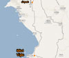 Road map of Mikri Vigla, Naxos