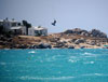 kitesurf jump in Mikri Vigla, Naxos