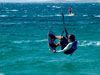 kite surf trick in Mikri Vigla, Naxos