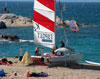 Sailing in Mikri vigla, Naxos