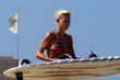 Naxos, windsurfer in Mikri Vigla